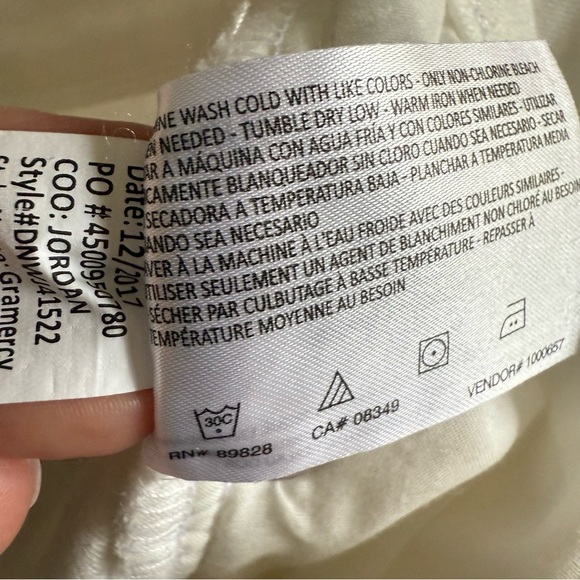 Nine West | White High Rise Distressed Gramercy Skinny Ankle Jeans | Sz 14 - Picture 8 of 9